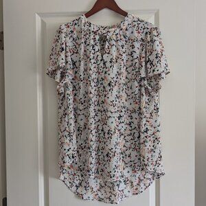 Torrid multi color floral blouse
